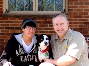 Quintin, Flyer & Dad; April 21, 2013